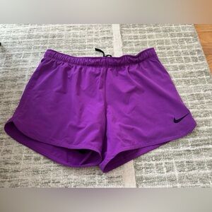 Nike Purple Athletic Shorts Moisture-Wicking Lightweight